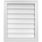 Ekena Millwork Vertical Surface Mount PVC Gable Vnt: Non-Functional, w/2"W x 1-1/2"H, Brickmould Frame, 20"W x 24"H GVPVE20X2402SN - alternate 1